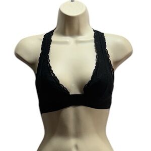 PINK Victoria's Secret Racerback Sexy Tee Blossom Wireless Lace Bralette Size XS